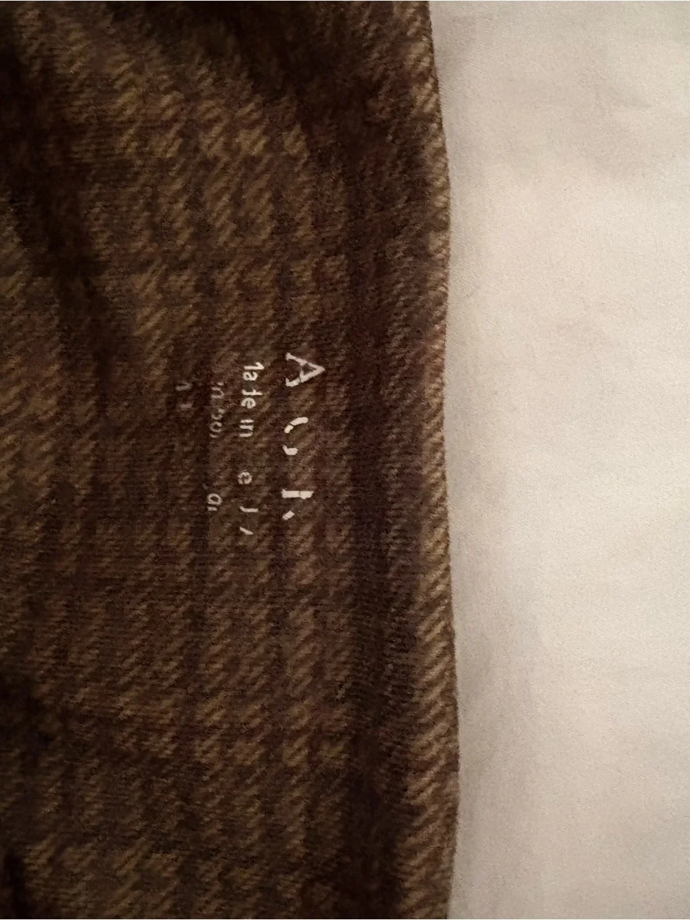 Kira Grace Refined Yoga Cami Support Top Brown Houndstooth Plaid VGUC medium